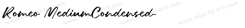 Romeo MediumCondensed字体转换